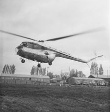 Inspecting progress in the construction of the M1, the London to Yorkshire Motorway, 05/05/1958. Creator: John Laing plc