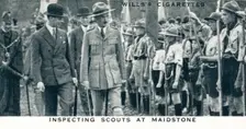 Inspecting Scouts at Maidstone 1929 (1937)