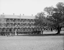 Inspection day, Fort Monroe, Old Point Comfort, Va., c1905. Creator: Unknown