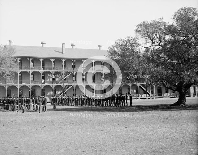 Inspection day, Fort Monroe, Old Point Comfort, Va., c1905. Creator: Unknown.