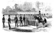 Inspection of the City of London Militia, 1858. Creator: Unknown