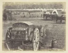 Inspection of Troops at Cumberland Landing, Pamunkey, Virginia, May 1862. Creator: Wood & Gibson