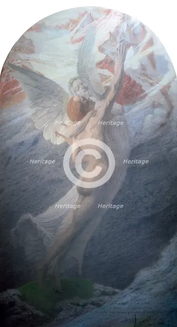 'Inspiration', 1902. Artist: Carlos Schwabe