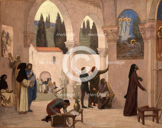 Inspiration Chretienne, ca. 1887-1888. Creator: Pierre Puvis de Chavannes.