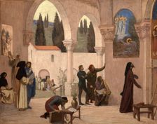 Inspiration Chretienne, ca. 1887-1888. Creator: Pierre Puvis de Chavannes