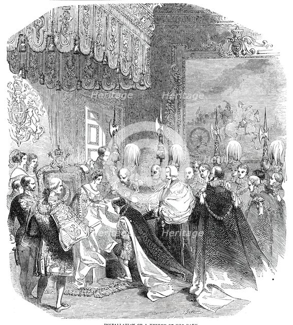 Installation of a Knight of the Bath, 1844. Creator: Unknown.