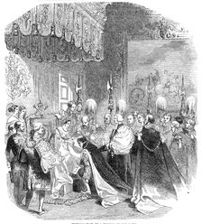 Installation of a Knight of the Bath, 1844. Creator: Unknown