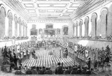Installation of the Duke of Newcastle at the Mechanics Hall, Nottingham, as Provincial..., 1860. Creator: W Thomas