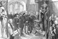 'Installation of the Prince of Wales as Grand Prior of the Hospital of the Order of St. John of Jer Creator: Unknown