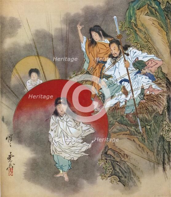 Installation of the Sun Goddess, (c1870), 1925. Artist: Unknown