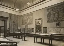 Installation photography of the Exhibition of French Art 1200-1900 at the Royal Academy..., 1932. Creator: Unknown
