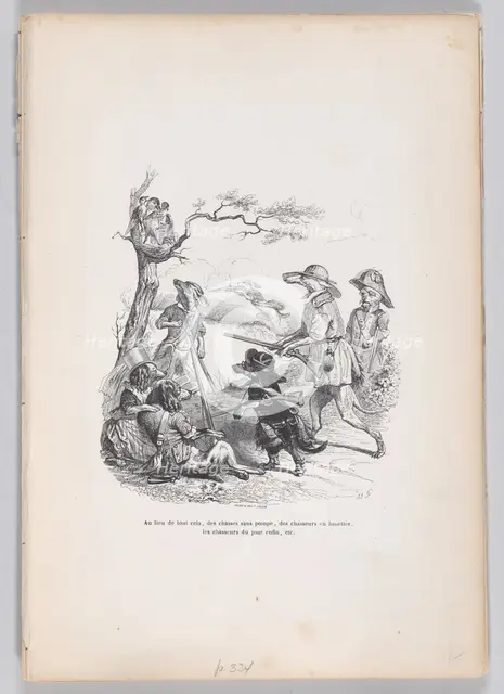 Instead of all this... from Scenes from the Private and Public Life of Animals , ca..., ca. 1837-47. Creator: Andrew Best Leloir.