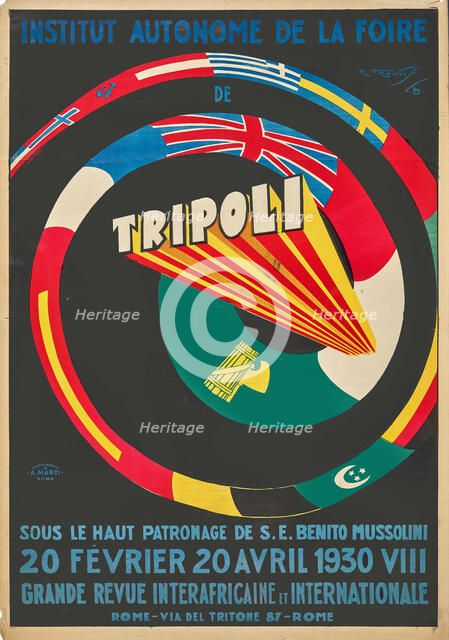 Institut Autonome de la Foire Tripoli 1930, 1929. Creator: Franciji; R. (active 1920s-1930s).