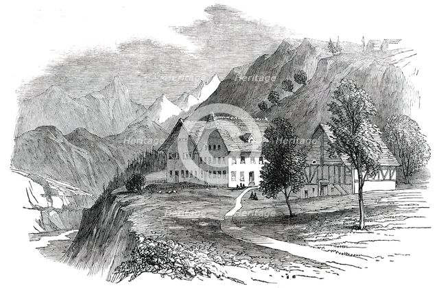 Institution for Cretins at Interlacken, Switzerland, 1850. Creator: Unknown.