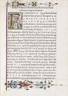 Institutiones graecae grammaticae, 1497-8. Creator: Unknown