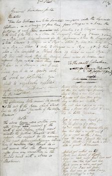 Instructions for the printing of William Wordsworth's poems, 1807. Creator: William Wordsworth
