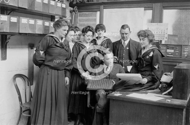 Instructing Yeowomen, between c1915 and c1920. Creator: Bain News Service.
