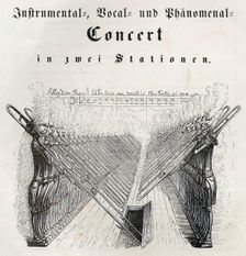 Instrumental Vocal and Phenomenal Concert, 1844. Creator: Grandville, Jean-Jacques (1803-1847)
