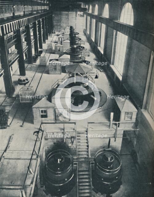 'Instruments of Power for the Rushing Waters of Niagara River', c1935. Artist: Unknown.