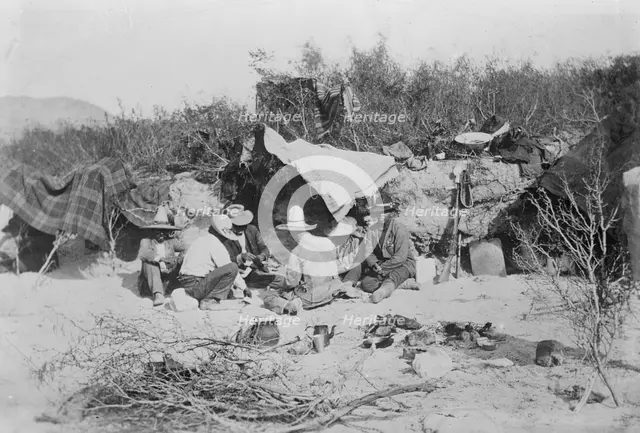 Insurrectos camp, between c1910 and c1915. Creator: Bain News Service.
