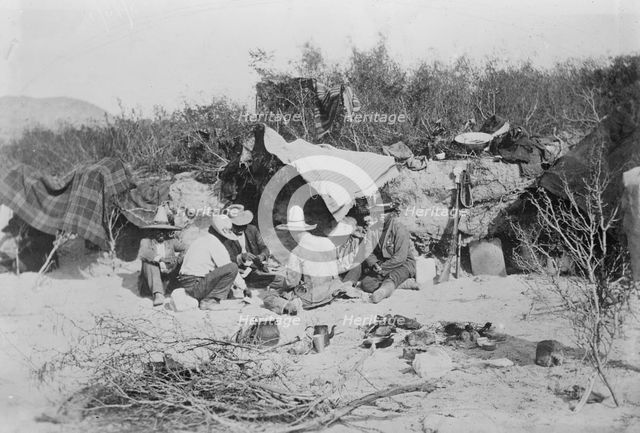 Insurrectos camp, between c1910 and c1915. Creator: Bain News Service.