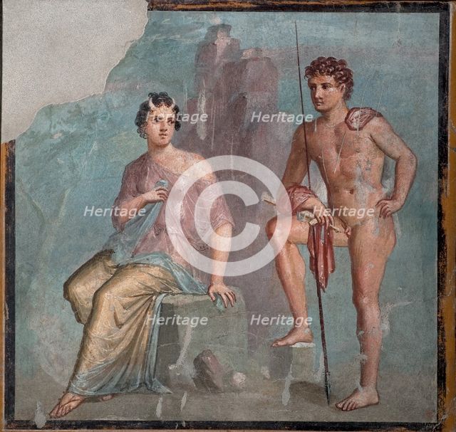 Io and Argus, 1st H. 1st cen. AD. Creator: Roman-Pompeian wall painting.