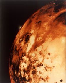 Io, Jupiter's moon, from 304,000 miles. Creator: NASA