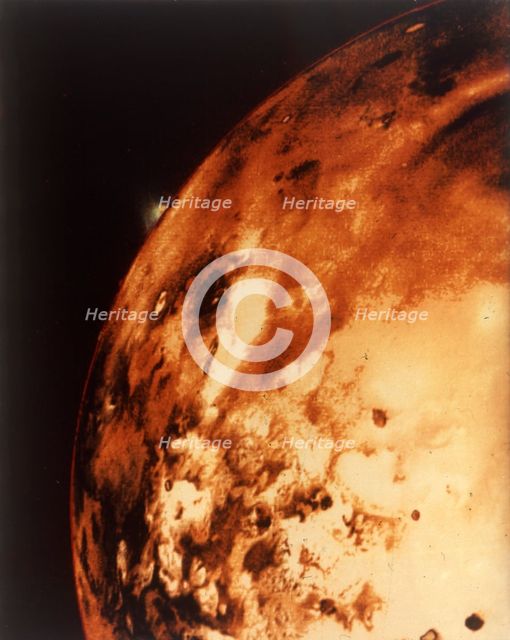 Io, Jupiter's moon, from 304,000 miles. Creator: NASA.