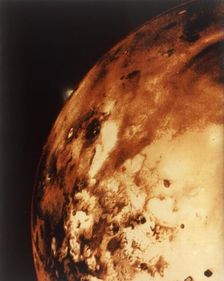 Io, Jupiter's moon, from 304,000 miles. Creator: NASA