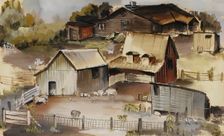Iowa Farm, n.d. Creator: Ruth Ziegler