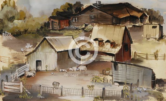 Iowa Farm, n.d. Creator: Ruth Ziegler.