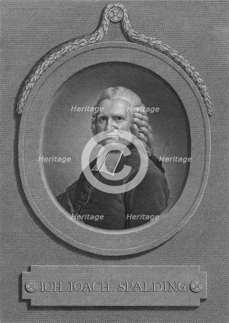 'IOH. IOACH. SPALDING', 1778.  Artist: Johann Friedrich Bause.