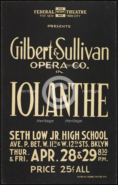 Iolanthe, New York City, [193-]. Creator: Unknown.