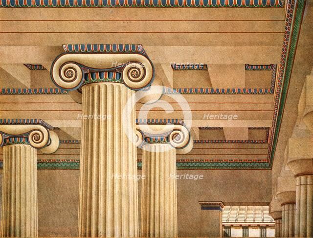 Ionic Hall in the Acropolis at Athens, Greece, (1928).  Creator: Unknown.