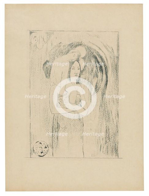 Ia orana Maria (Hail Mary), 1894/95, published Mar. 1895. Creator: Paul Gauguin.