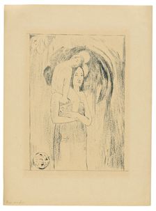 Ia orana Maria (Hail Mary), 1894/95, published Mar. 1895. Creator: Paul Gauguin