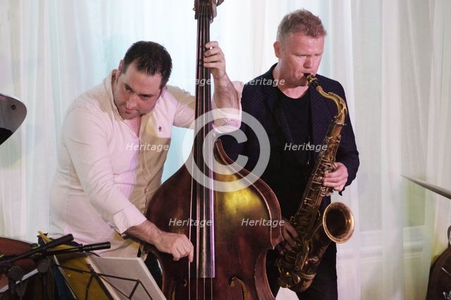 Iain Ballamy and Percy Pursglove, Watermill Jazz Club, Dorking, Surrey, 2 July 2019. Creator: Brian O'Connor.
