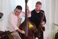 Iain Ballamy and Percy Pursglove, Watermill Jazz Club, Dorking, Surrey, 2 July 2019. Creator: Brian O'Connor