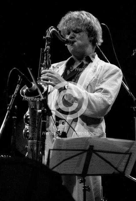 Iain Ballamy, Hawth, Crawley, West Sussex, Spetmeber, 1989.  Artist: Brian O'Connor.