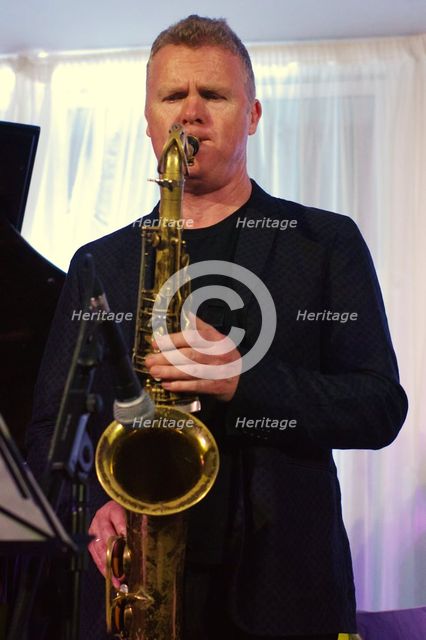 Iain Ballamy, Watermill Jazz Club, Dorking, Surrey, 2 July 2019. Creator: Brian O'Connor.