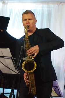 Iain Ballamy, Watermill Jazz Club, Dorking, Surrey, 2 July 2019. Creator: Brian O'Connor