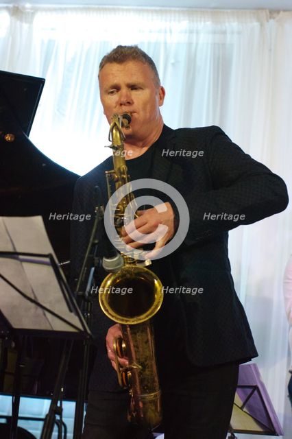 Iain Ballamy, Watermill Jazz Club, Dorking, Surrey, 2 July 2019. Creator: Brian O'Connor.