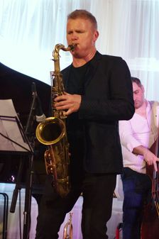 Iain Ballamy, Watermill Jazz Club, Dorking, Surrey, 2 July 2019. Creator: Brian O'Connor