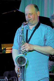 Iain Dixon, Watermill Jazz Club, Dorking, Surrey, 2nd August 2016. Artist: Brian O'Connor