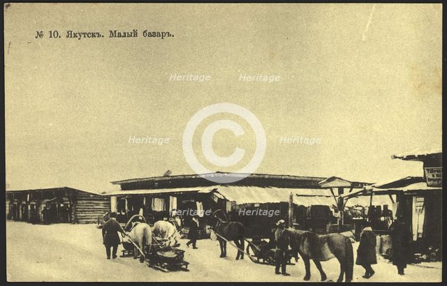 Iakutsk: Small Market, 1904-1917. Creator: Unknown.