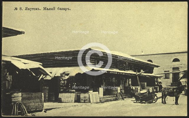 Iakutsk: Small Market, 1904-1917. Creator: Unknown.