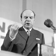 Ian Macleod speaking at the 4th Young Conservatives Conference in London, 15 Feb 1964. Creator: Henry Grant