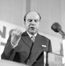 Ian Macleod speaking at the 4th Young Conservatives Conference in London, 15 Feb 1964. Creator: Henry Grant