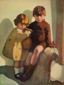 Ian and Rosemary c1923. Artist: Norah Neilson Gray