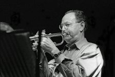 Ian Carr, Nucleus, Ronnie Scott's, Soho, London, July 2000. Creator: Brian O'Connor